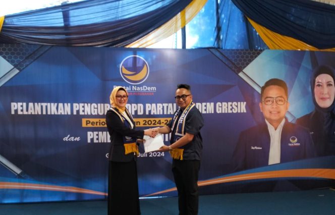 
					Pasca Dilantik, Ketua DPD Nasdem Gresik Usung Tagline Berhias Iman