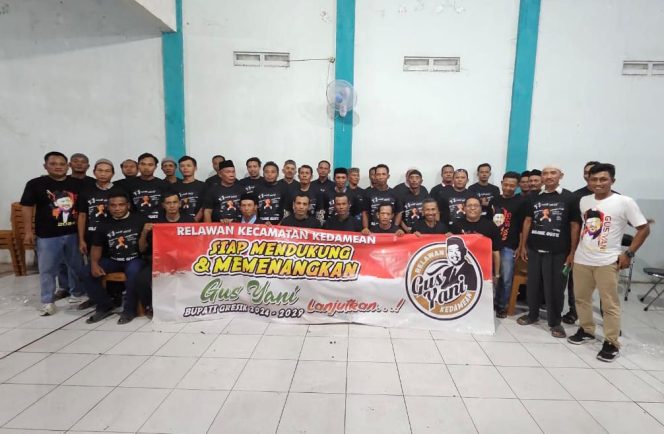 
					Dianggap Hanya Efektif 1,5 Tahun Menjabat, Relawan Kedamean Siap Menangkan Gus Yani di Periode Kedua