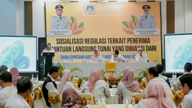 
					Sosialisasi Regulasi Penerima BLT DBHCHT 2024, Wakil Bupati Gresik: Kita Gunakan Untuk Turunkan Angka Kemiskinan