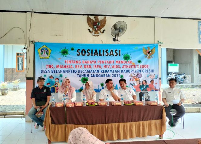 
					Cegah Masyarakat Terjangkit Penyakit Menular, Pemdes Belahanrejo Gelar Sosialiasi Bahaya Penyakit Menular